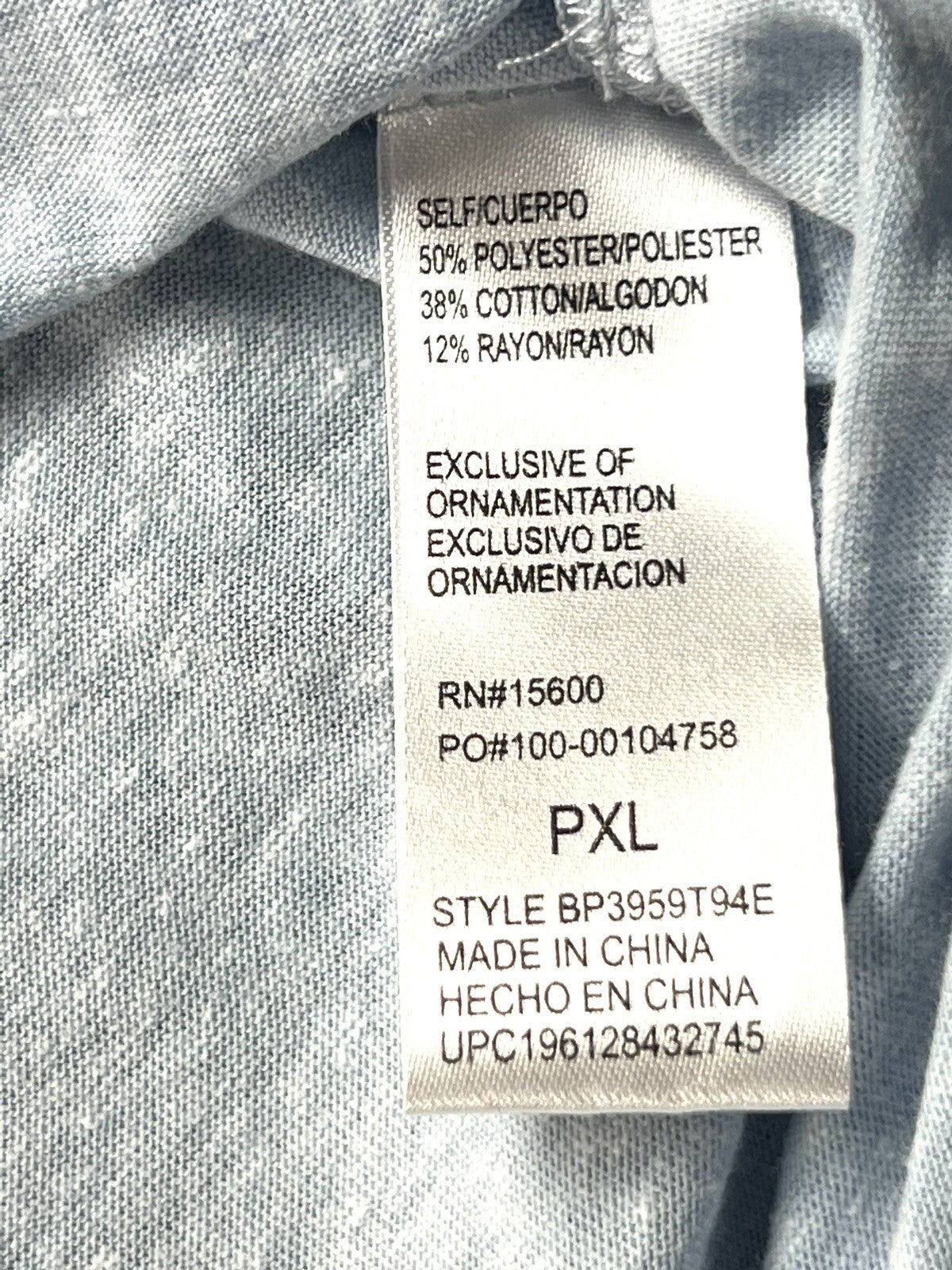 Democracy Women's Blouse Blue Size PXL Top