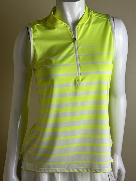 Adidas Women’s Polo Golf Shirt SZ M Neon Green. (B.80)