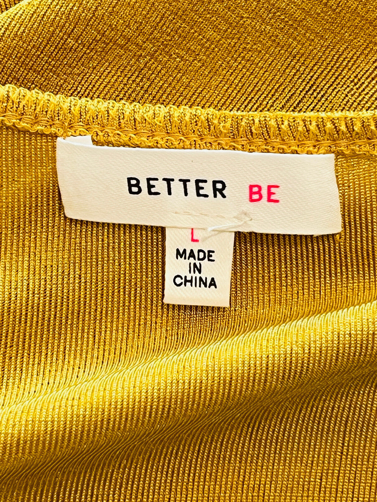 Better Be Women’s Yellow Stretchy Dress Sz L