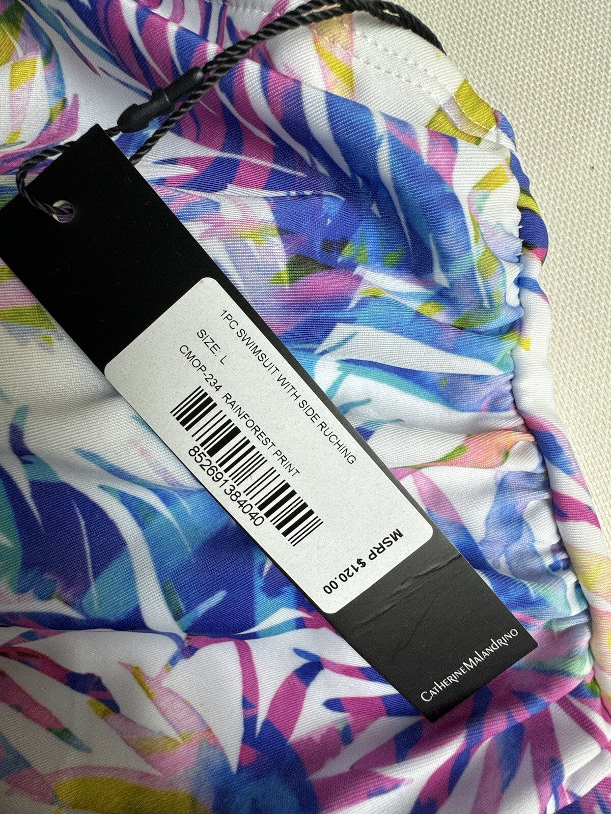 Catherine Malandrino Swimsuit Women’s Sz L Tropical Bathing Suit  (56)