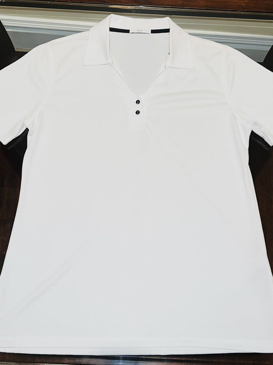 A.U.R Women's Golf Polo Shirt Sz XL White (B.13)