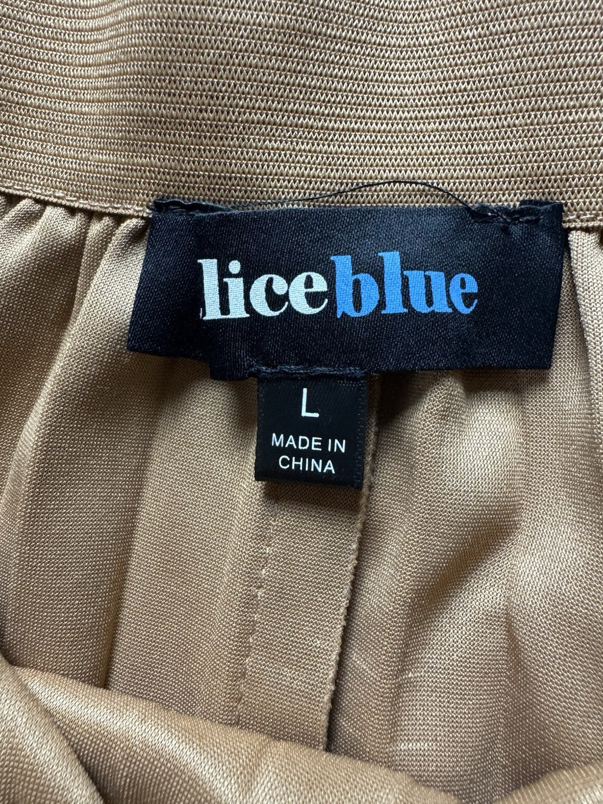 Alice Blue Leopard Knit Pleated Skirt Belted Size L. (B.155)