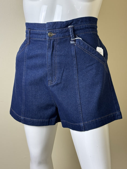 $79 Sam Edelman Sydney Kaden Ribcage Flared Blue Jean Shorts Sz L/31