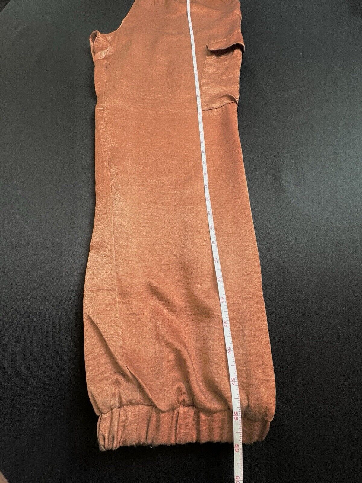 $99 Steve Madden Satin Cargo jumpsuit Size XL   (B.80)