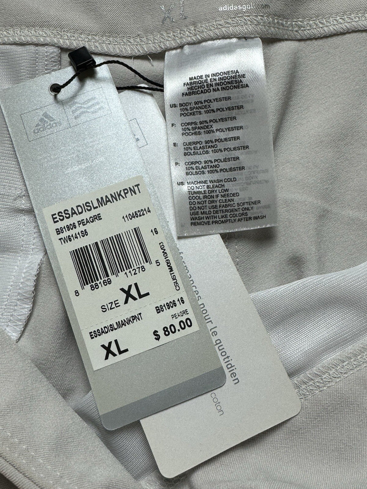 Adidas Women’s Golf Pants Beige Size XL. (B.81)