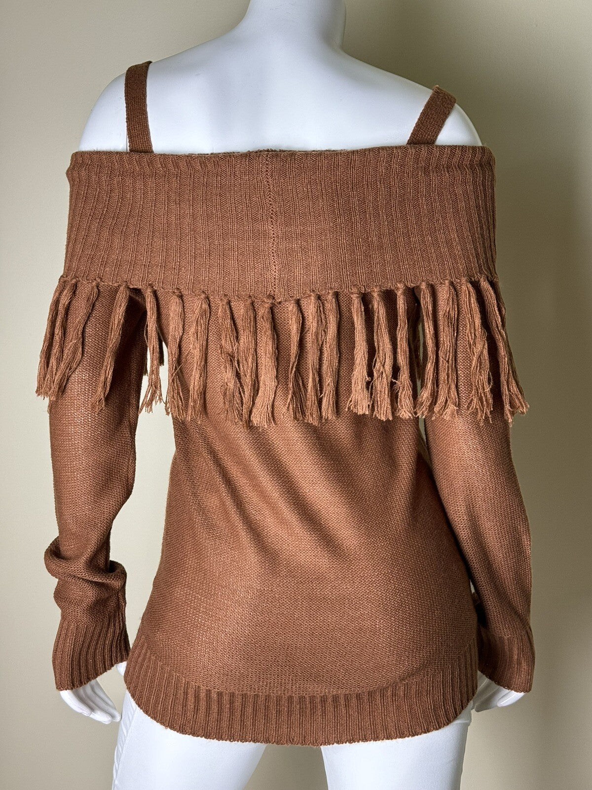 Love by Chesley Sweater Brown Shirt Top Blouse Size S Womens Brown (55)