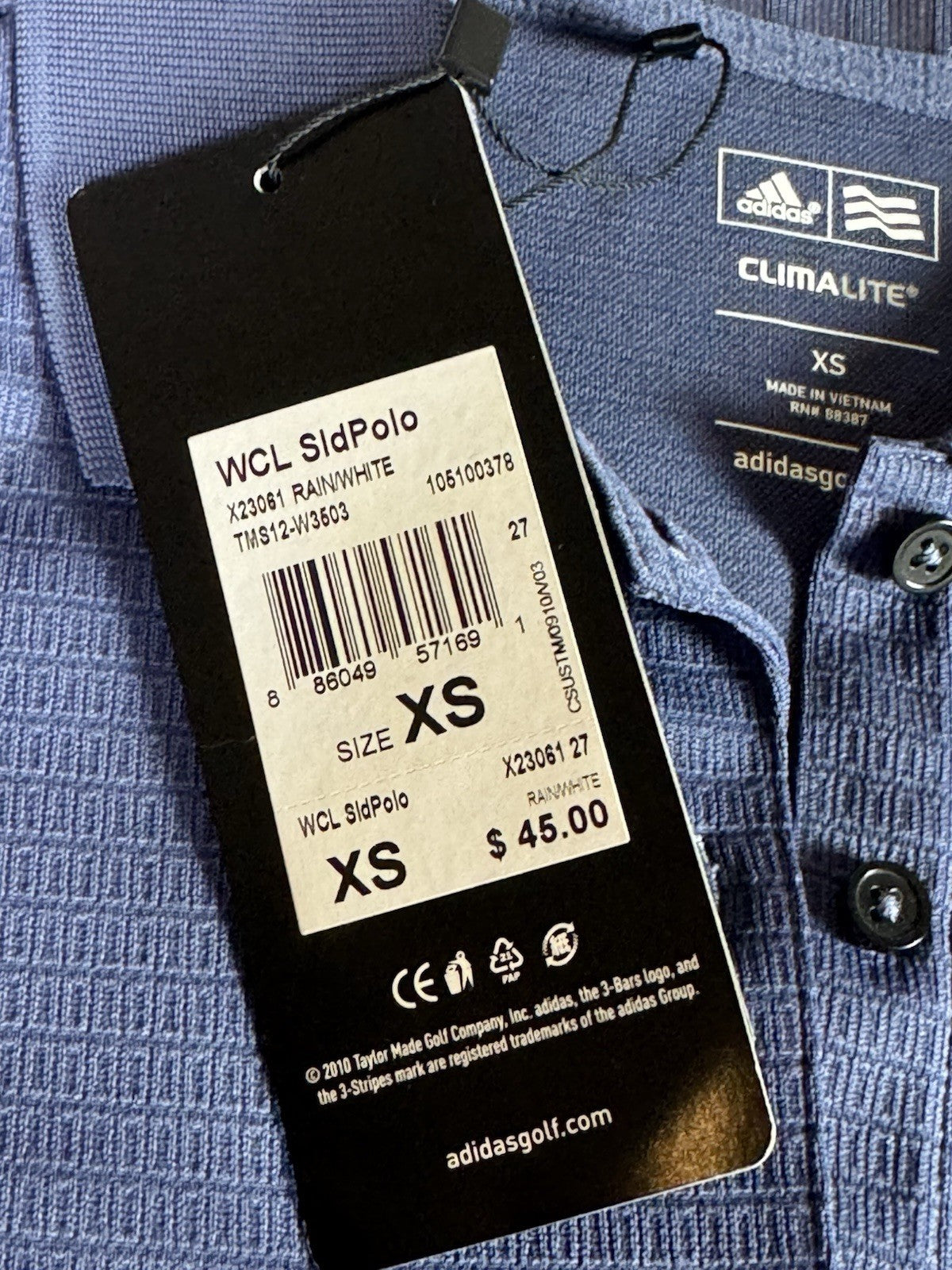 $45 Adidas Women’s Golf Shirt Sz XS    (B.182)