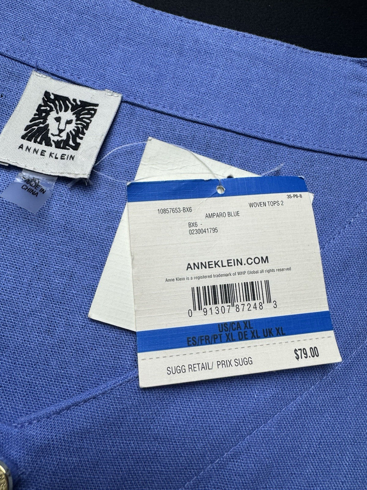 $79 Anne Klein Women’s Woven Blouse Size XL      (B.160)