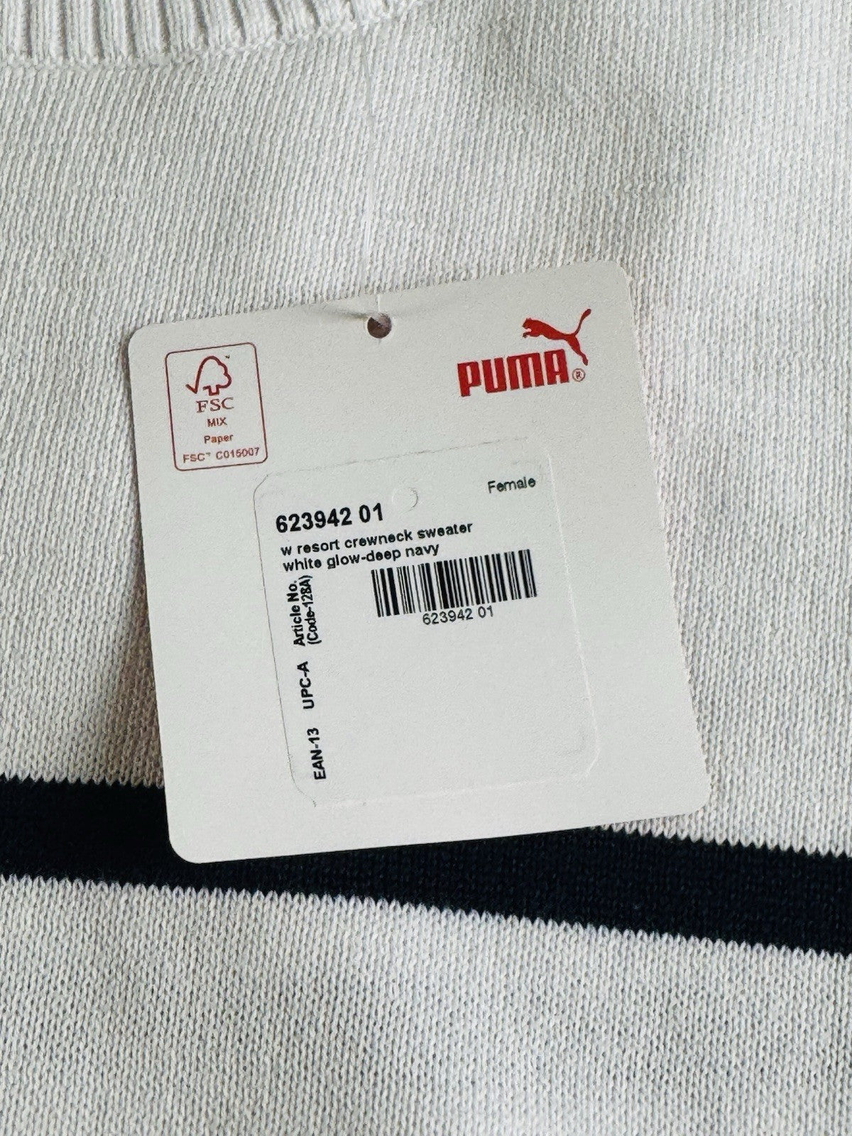 Puma Women's Golf Striped Sweater Size S.   (B.038/2)