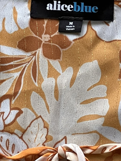 Alice Blue Women’s Blouse Sz M Floral Top