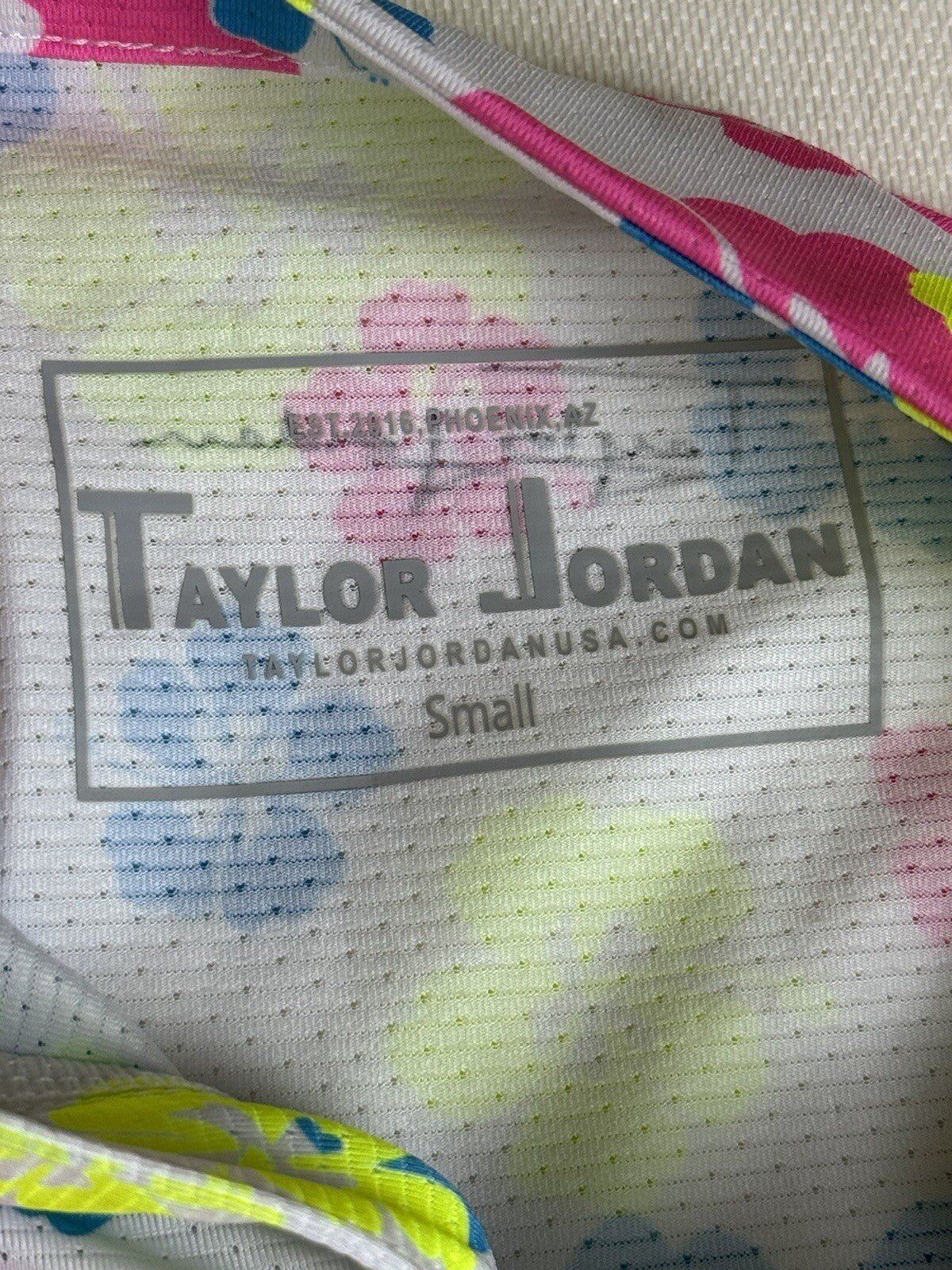 Taylor Jordan Top Women’s Neon Floral Shirt Size S. (73)