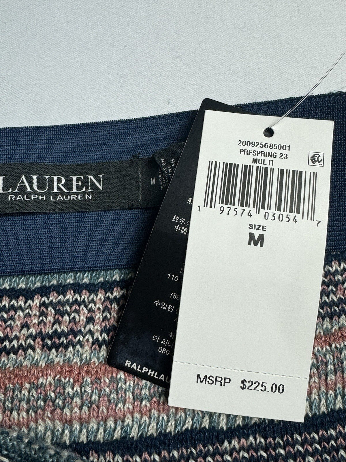 $225 Ralph Lauren Women’s Elastic Waist Skirt Sz M. (B.91)