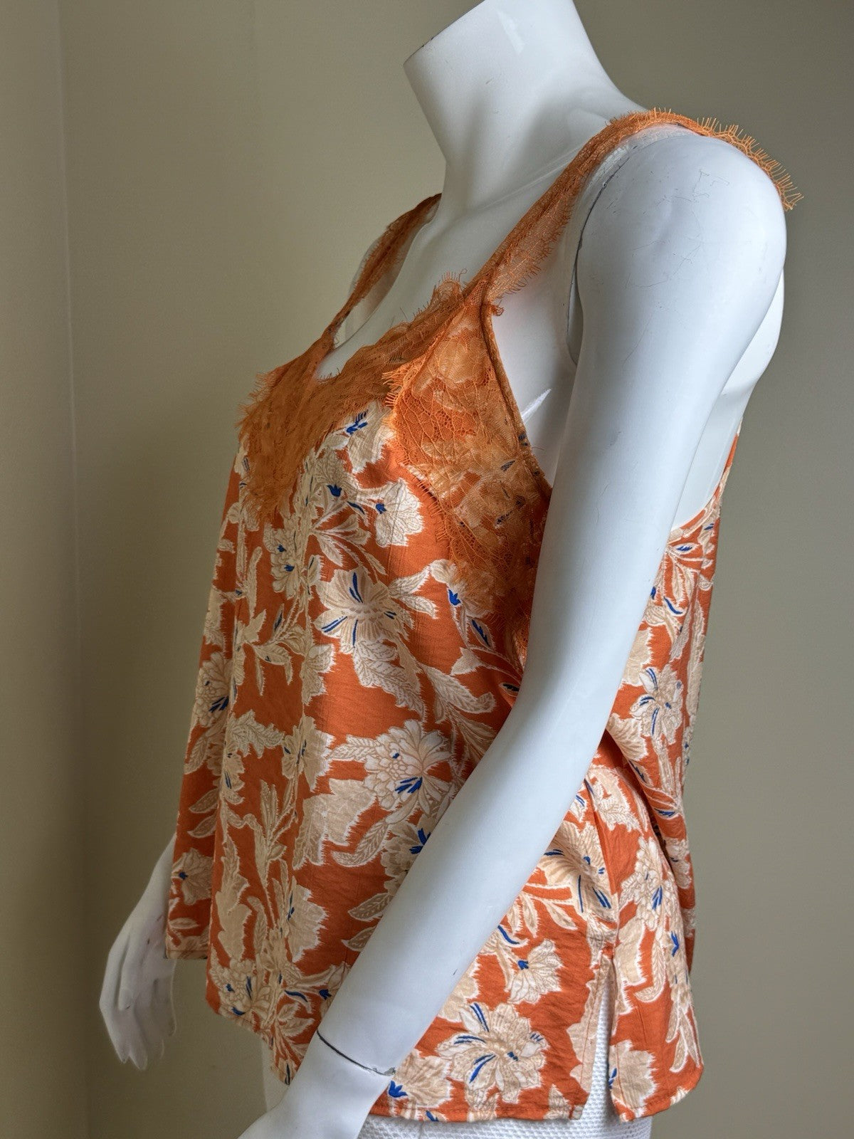 Sam Edelman Women's Palmer LaceTrimmed Camisole Sz XL.     (B.027)