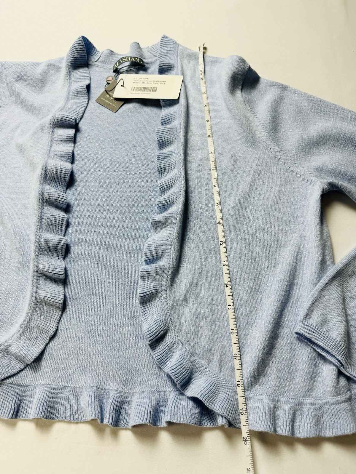 Alashan Cashmere Women’s Blue Cardigan Size L.   (B.120)