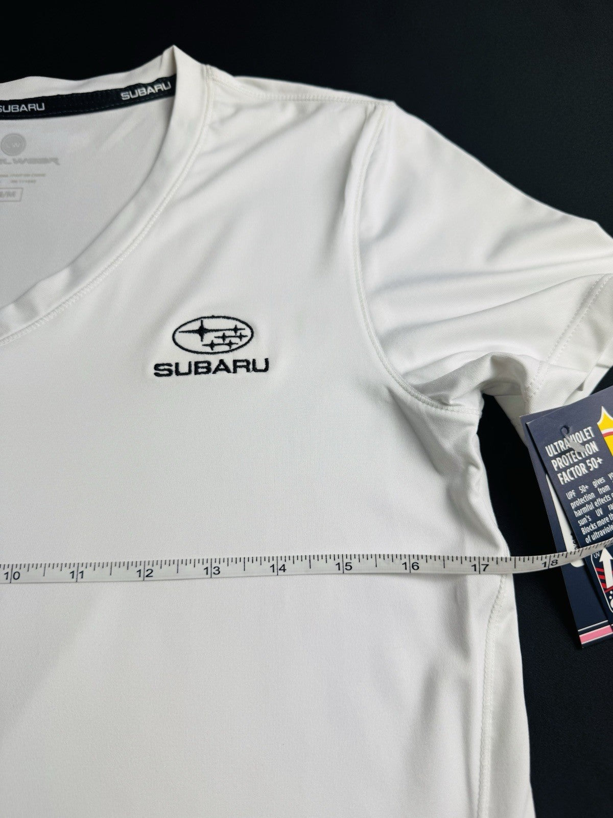 LeverWear Women's Golf shirt Subaru Logo Sz M   (B.162)