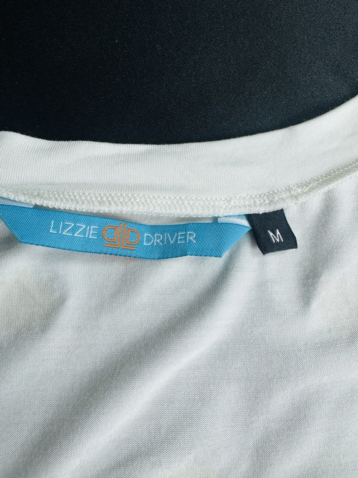 Lizzie Driver Golf T Shirt Stars Printed Size M.   (B.175)