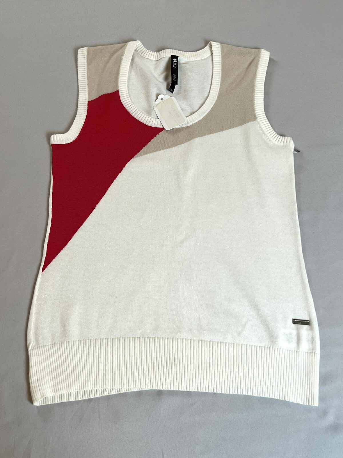 Lija Women's Golf Knit Vest Sz S White