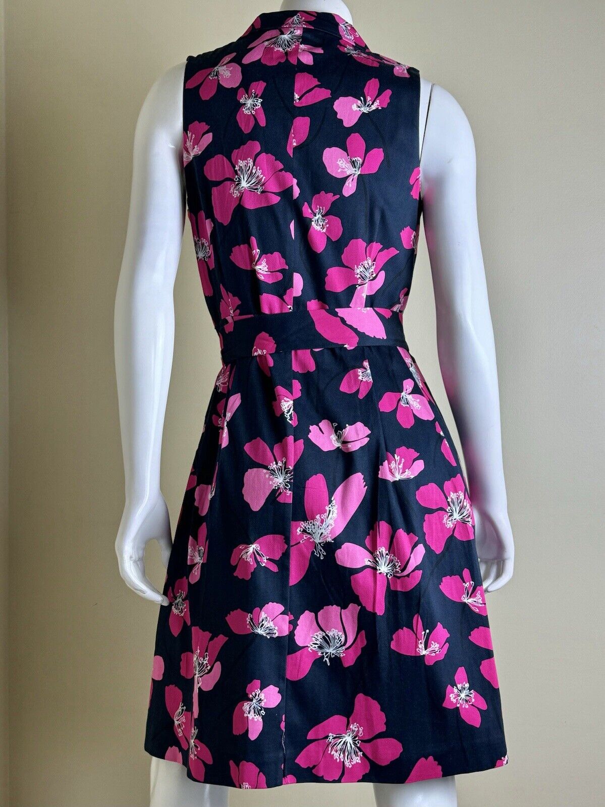 $119 Anne Klein Women's Belted Dress Floral Multicolor Size 6.