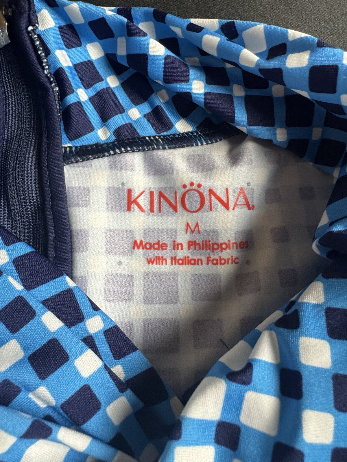 Kinona Golf Dress Blue White Sz M.   (B.169)