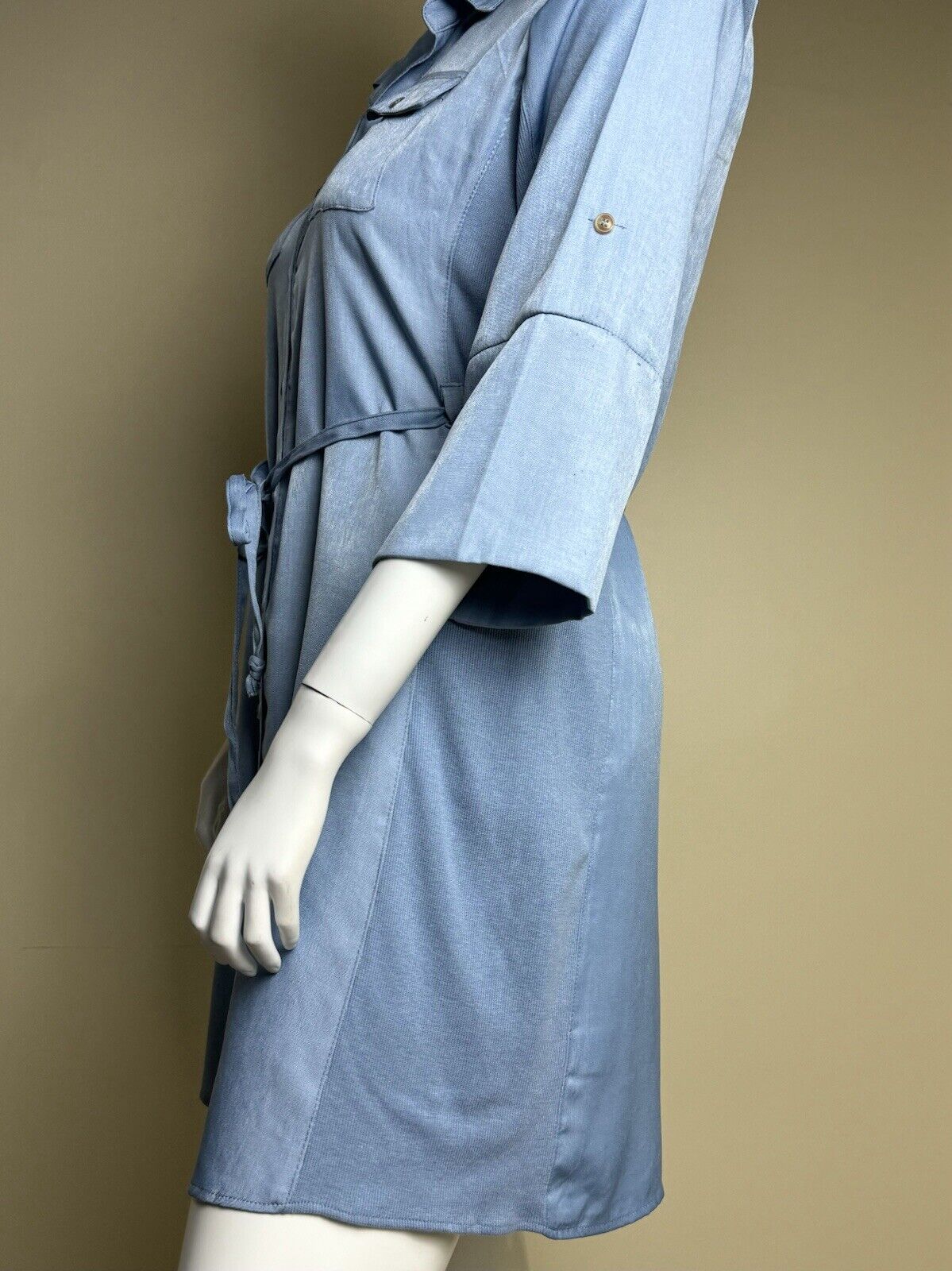 JBS Women Denim Long Sleeve Shirt Dress Sz 16W.  (B.88)