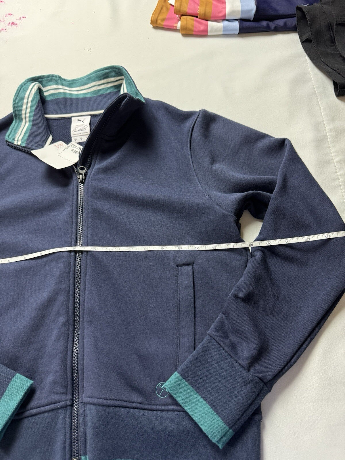 Puma Women's Golf Full Zip Jacket Navy Size S.   (B.125/9)