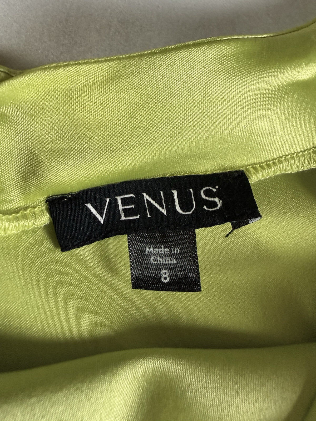 VENUS Green Neon Mini Dress Sz 8. (B.194)