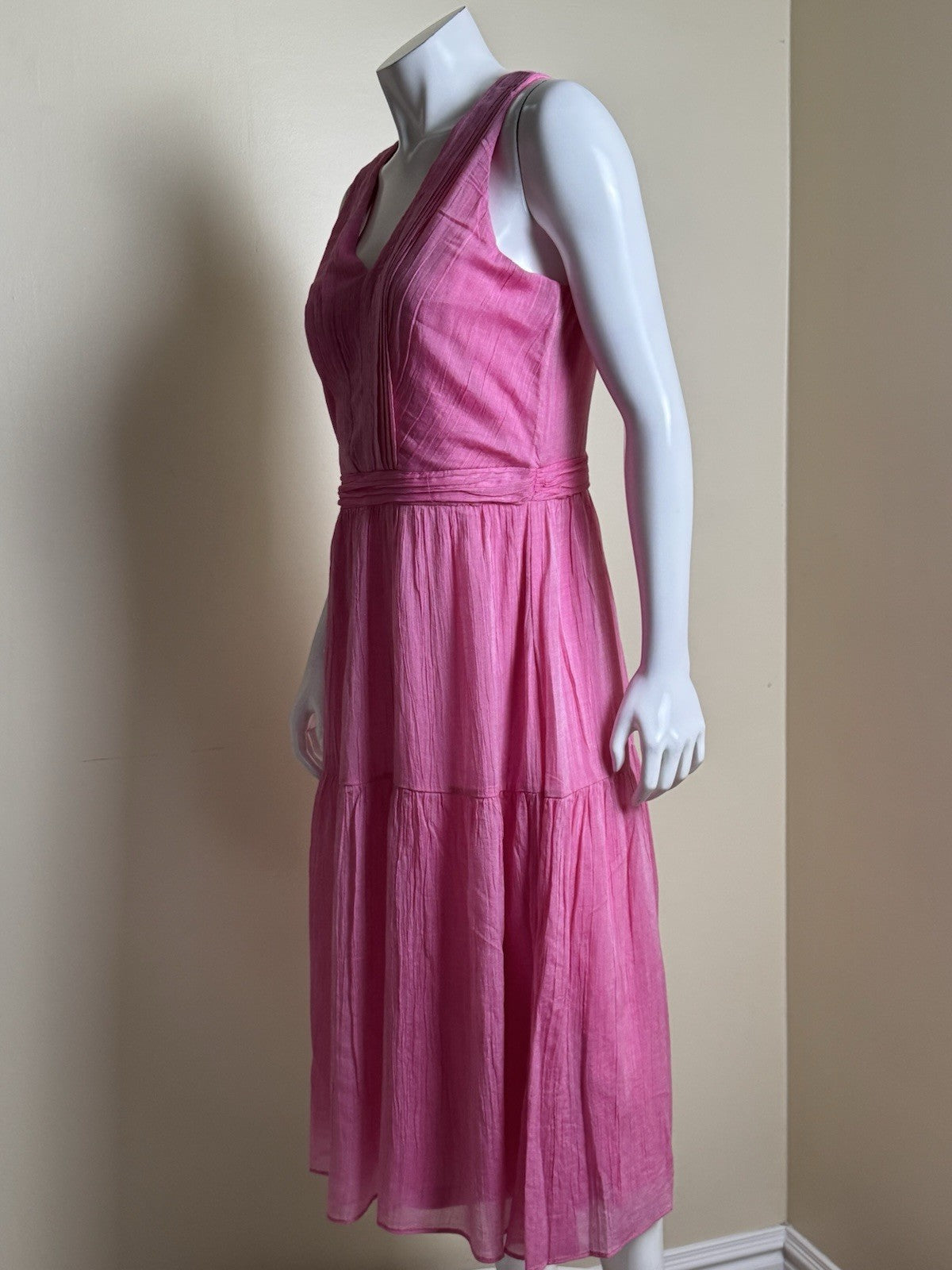$139 DKNY Women’s Pink Maxi Dress Sz 8    (B.099)