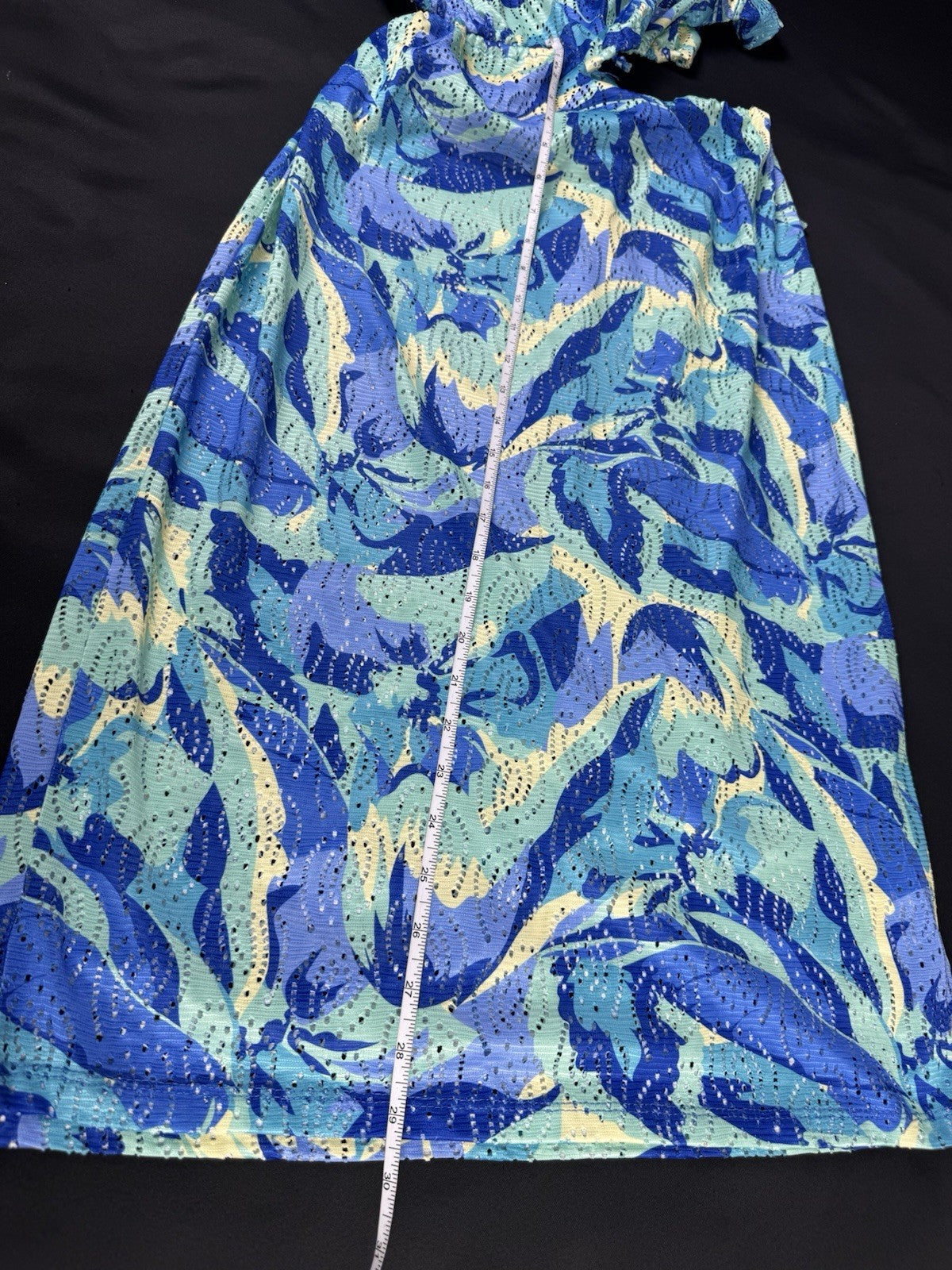 MIKEN Swim Cover up Blue Top & Skirt Dress Combination Size M. (B.177)