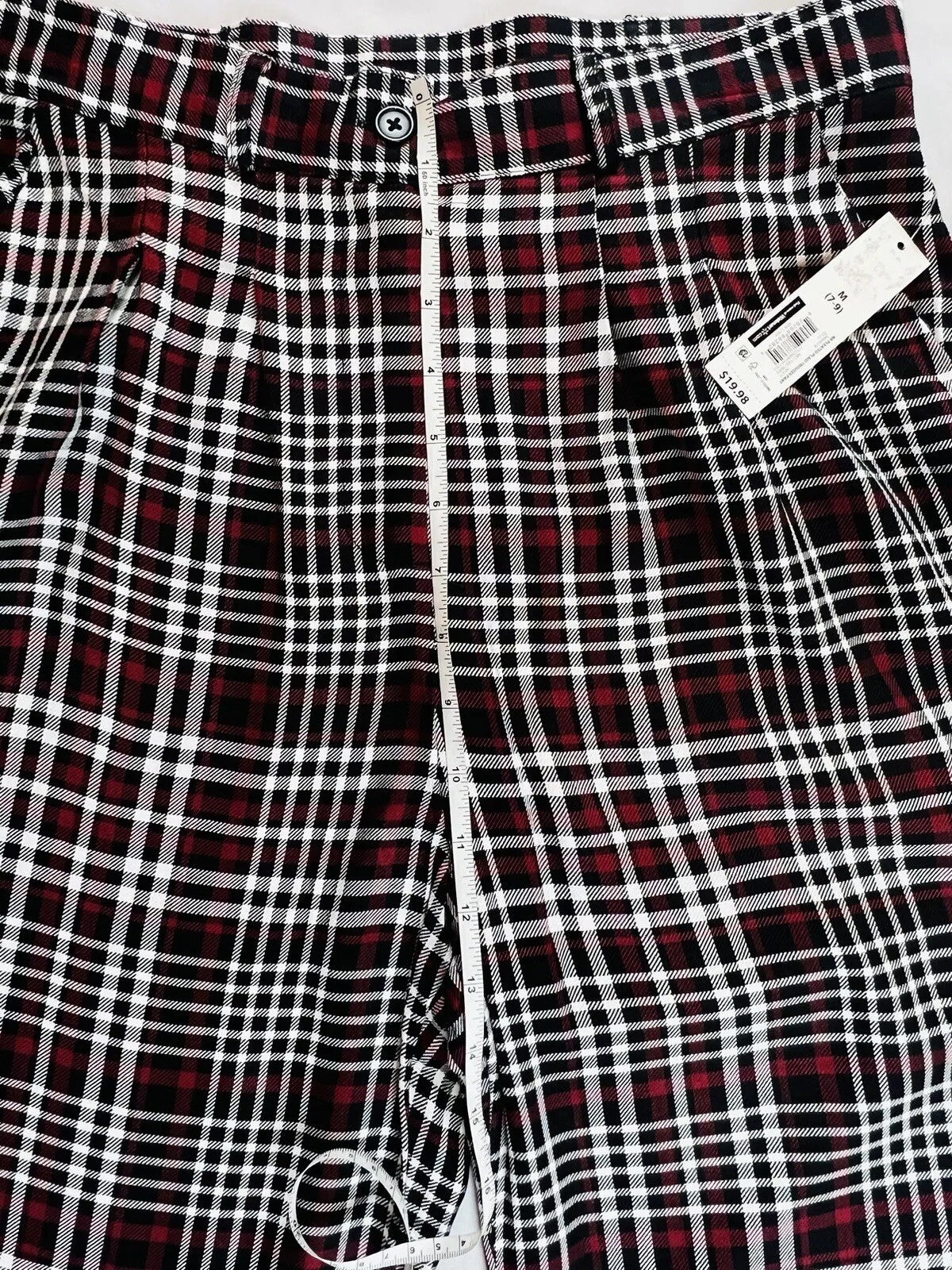 No Boundaries Women’s Plaid Dress Pants Size M