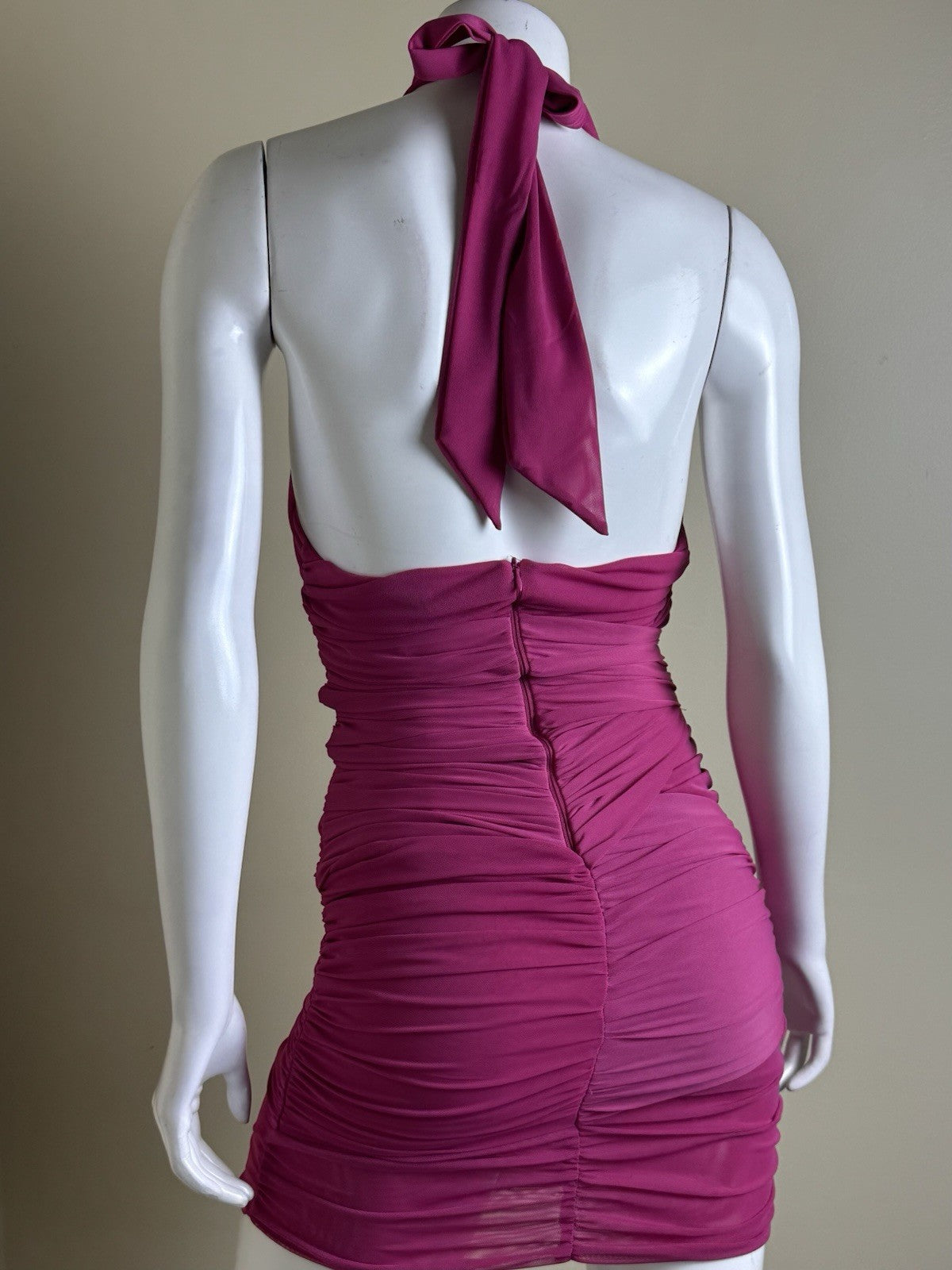 Forever 21 Fuchsia Bodycon Dress Sz S.  (B.160)