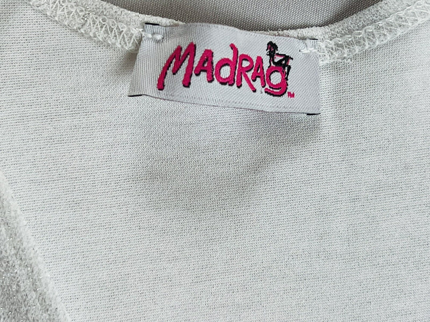 MADRAG Women's Long Sleeve Open Front Cardigan White Sz M