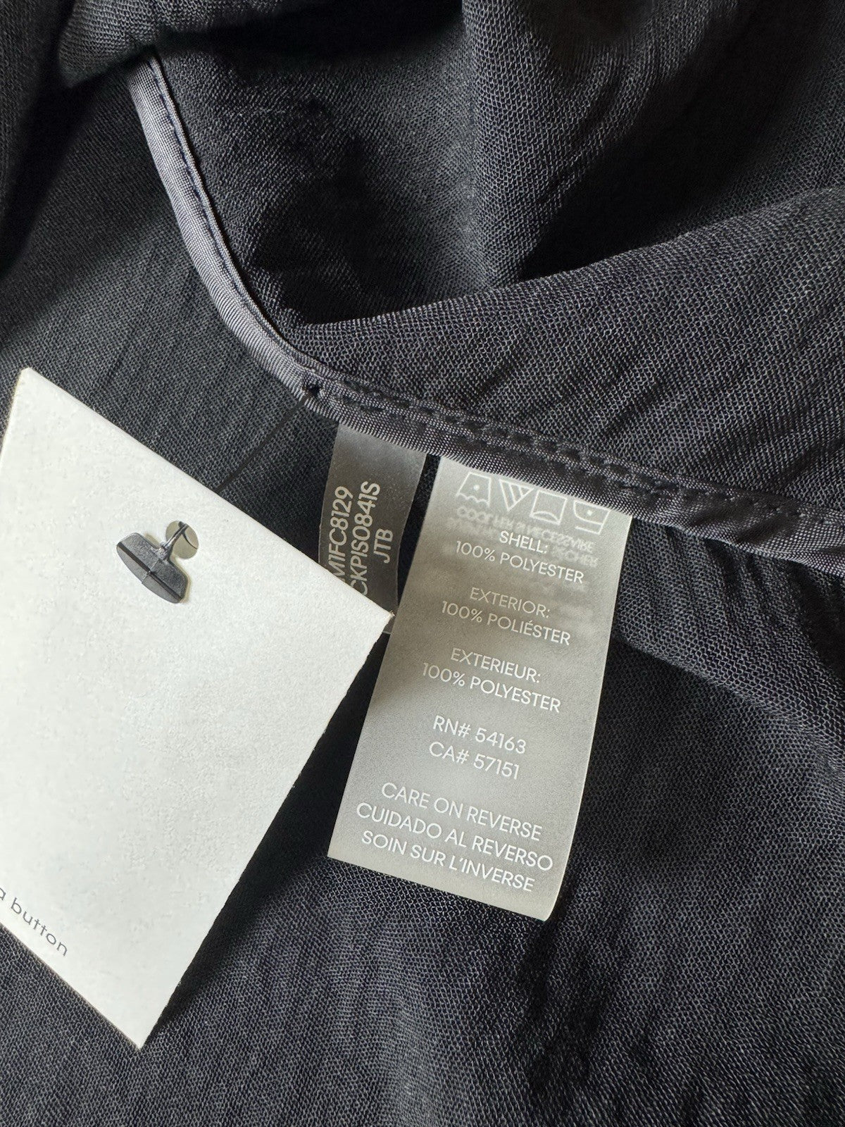 $109 Calvin Klein Women’s Black Cardigan Sz L.     (B.153)