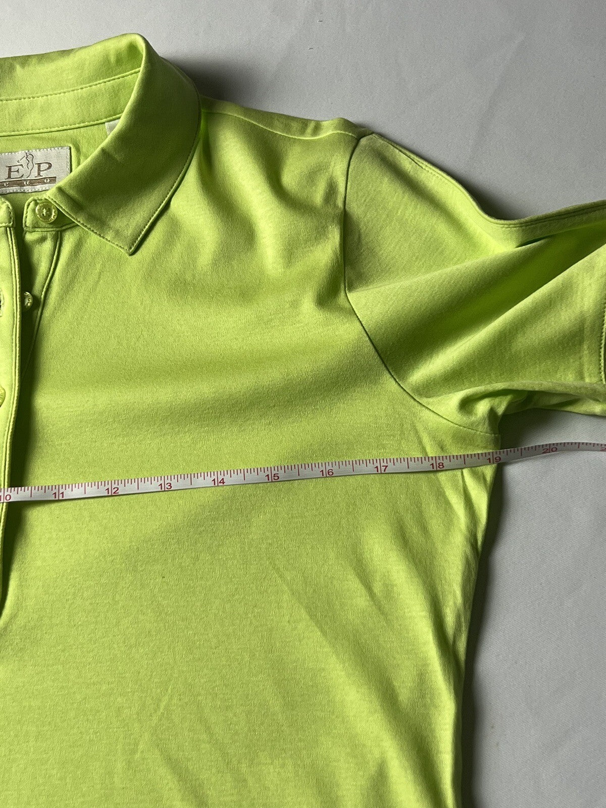 E.P Pro Tour Women's Top Golf Polo Shirt Green Sz S (49)