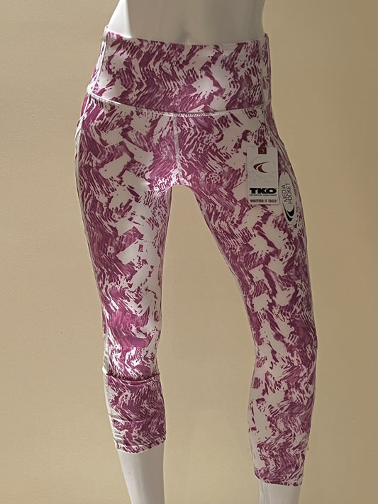 TKO Technical Knockout Women’s Size S Yoga Pants Leggings Media Pocket