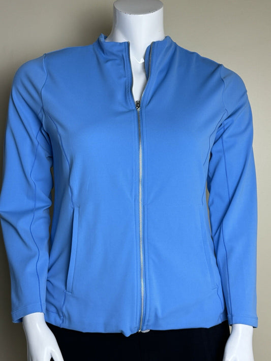 $130 NIKE YOGA Women’s blue jacket Size 1X.   (B.104)