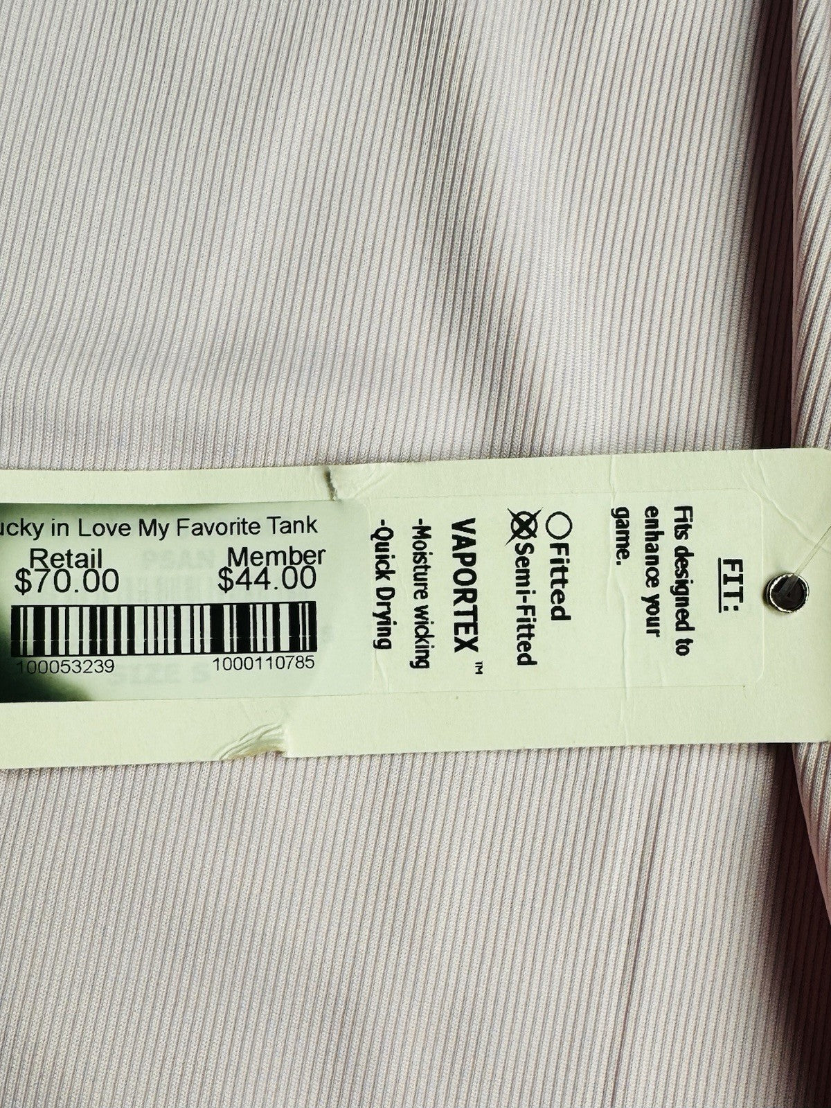 Lucky In Love Tech Performance Women’s Sleeveless Golf Shirt Sz S    (B.170)