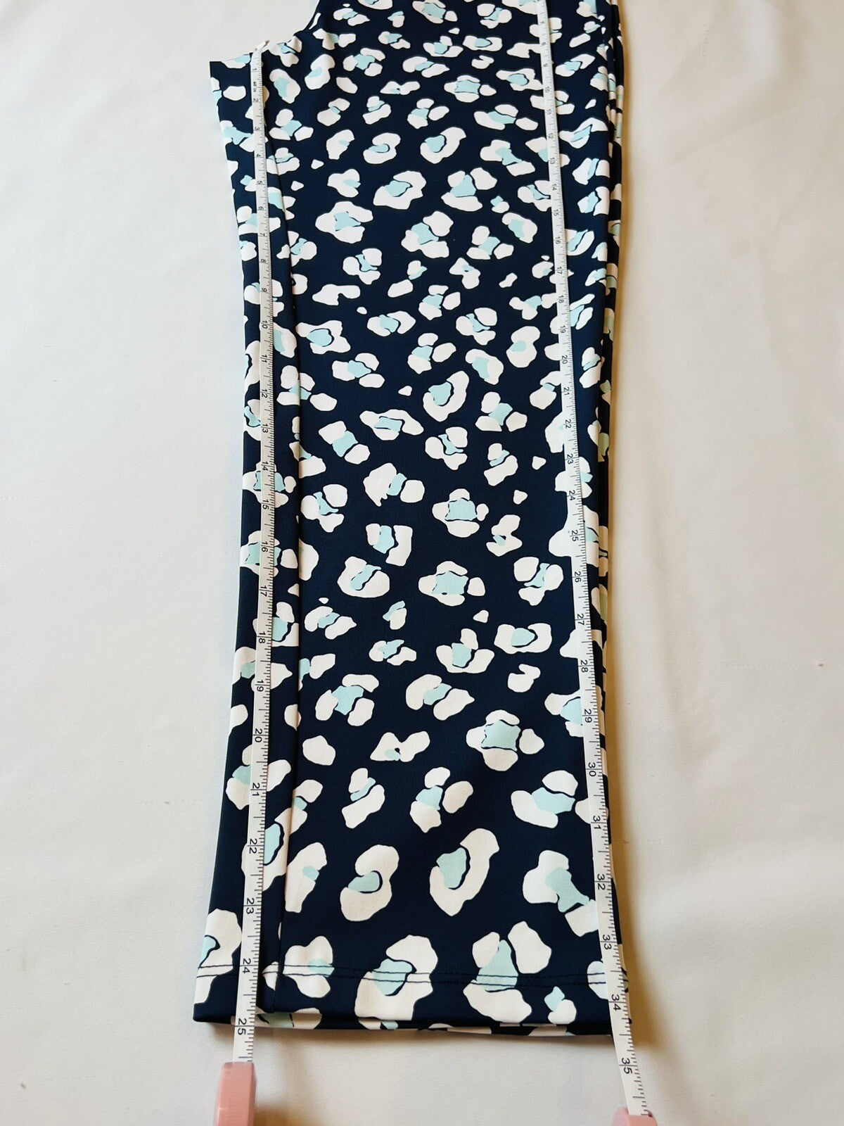 Melly M Women's Leggings Blue White Sz S Pants (11)