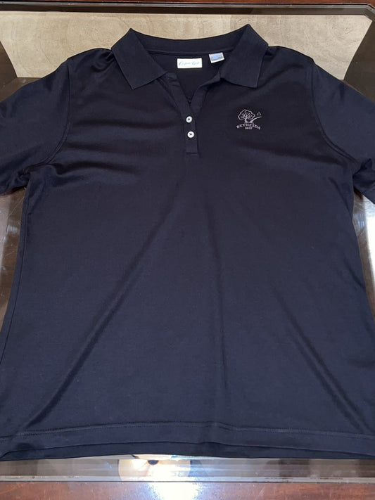 Oxford Golf Women's Golf Shirt Black Sz L (16)