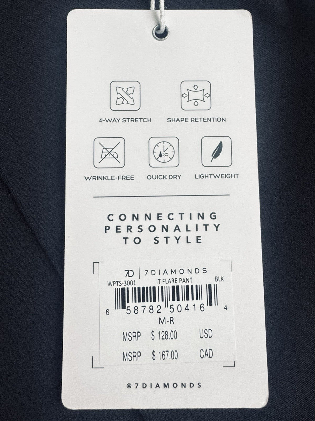 7 Diamonds Women’s Flare Stretch Pull On Pants Sz M.  (B.168)