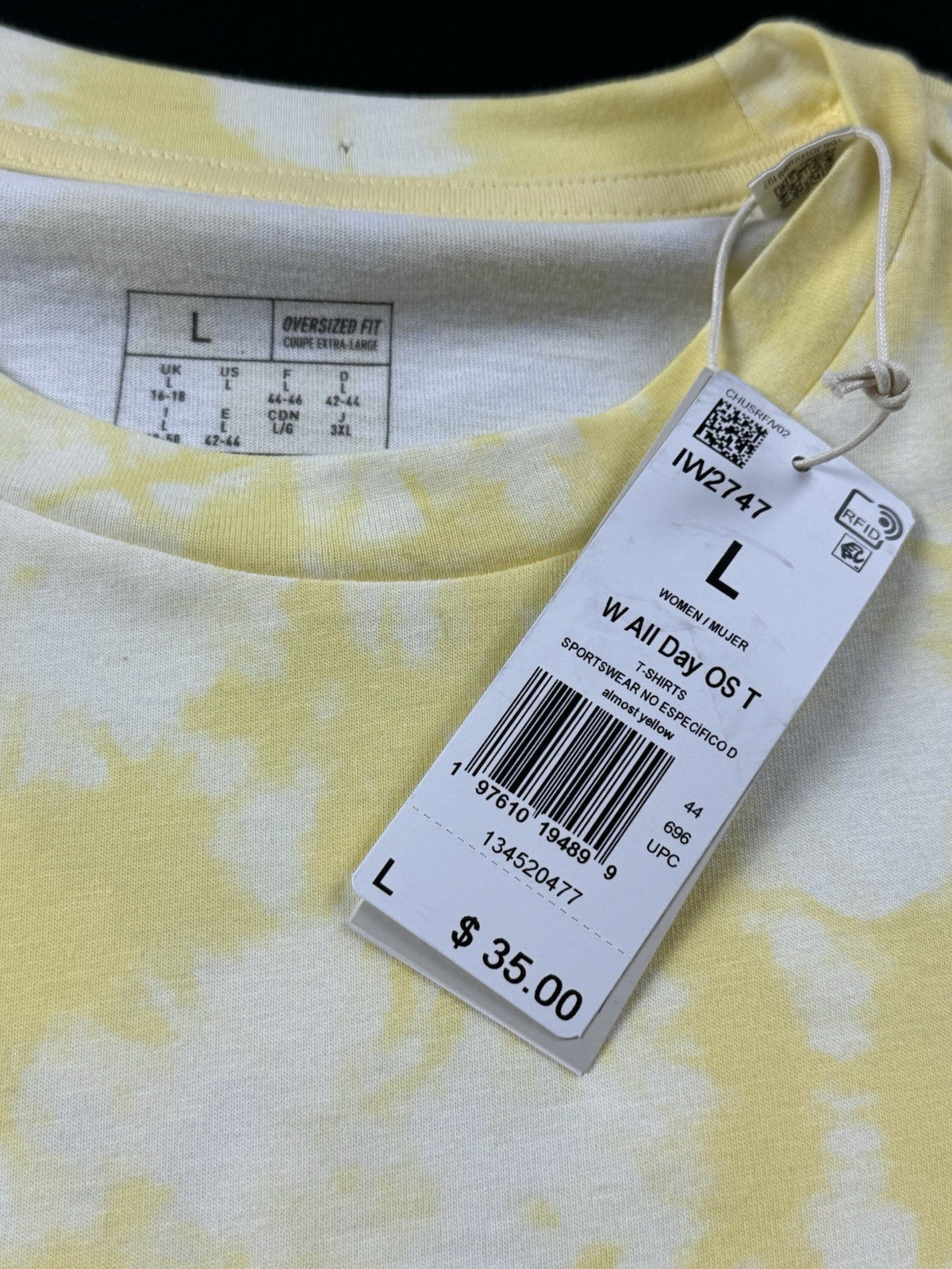 ADIDAS Women's Logo Shirt Sz L.     (B.187)