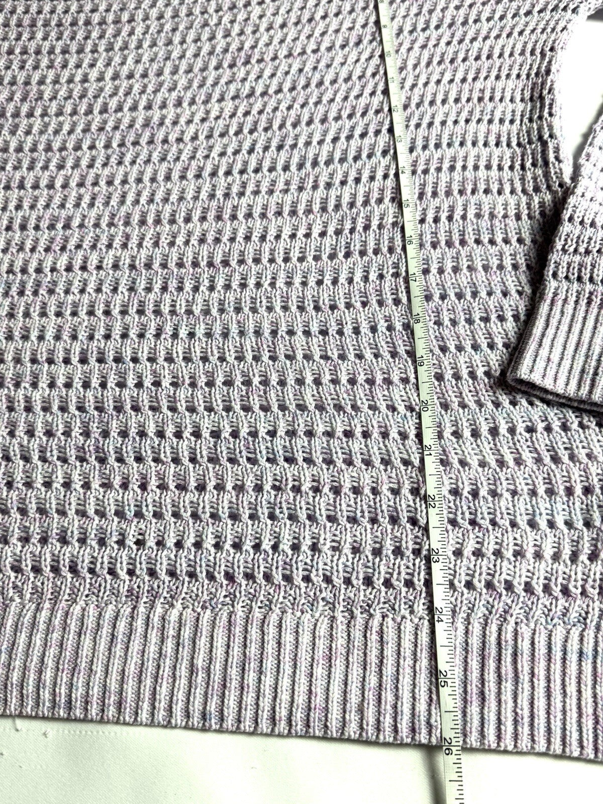 $109 Talbots Crochet Top Purple Sz XL.  (B.52)