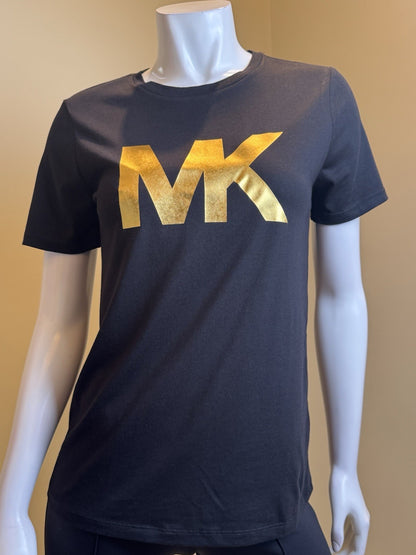 $68 Michael Kors Women’s T Shirt MK Logo Sz XS.  (B.167)