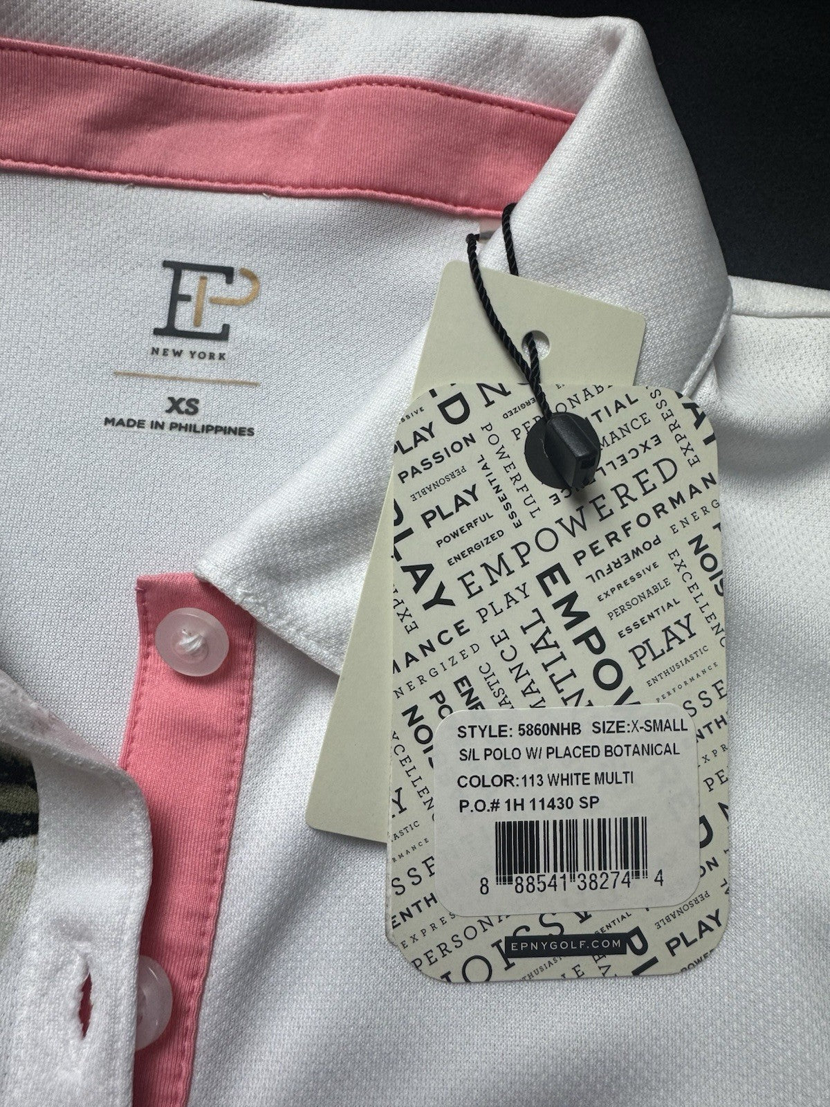 E.P New York Women's Golf Polo Shirt Sz XS   (B.157)