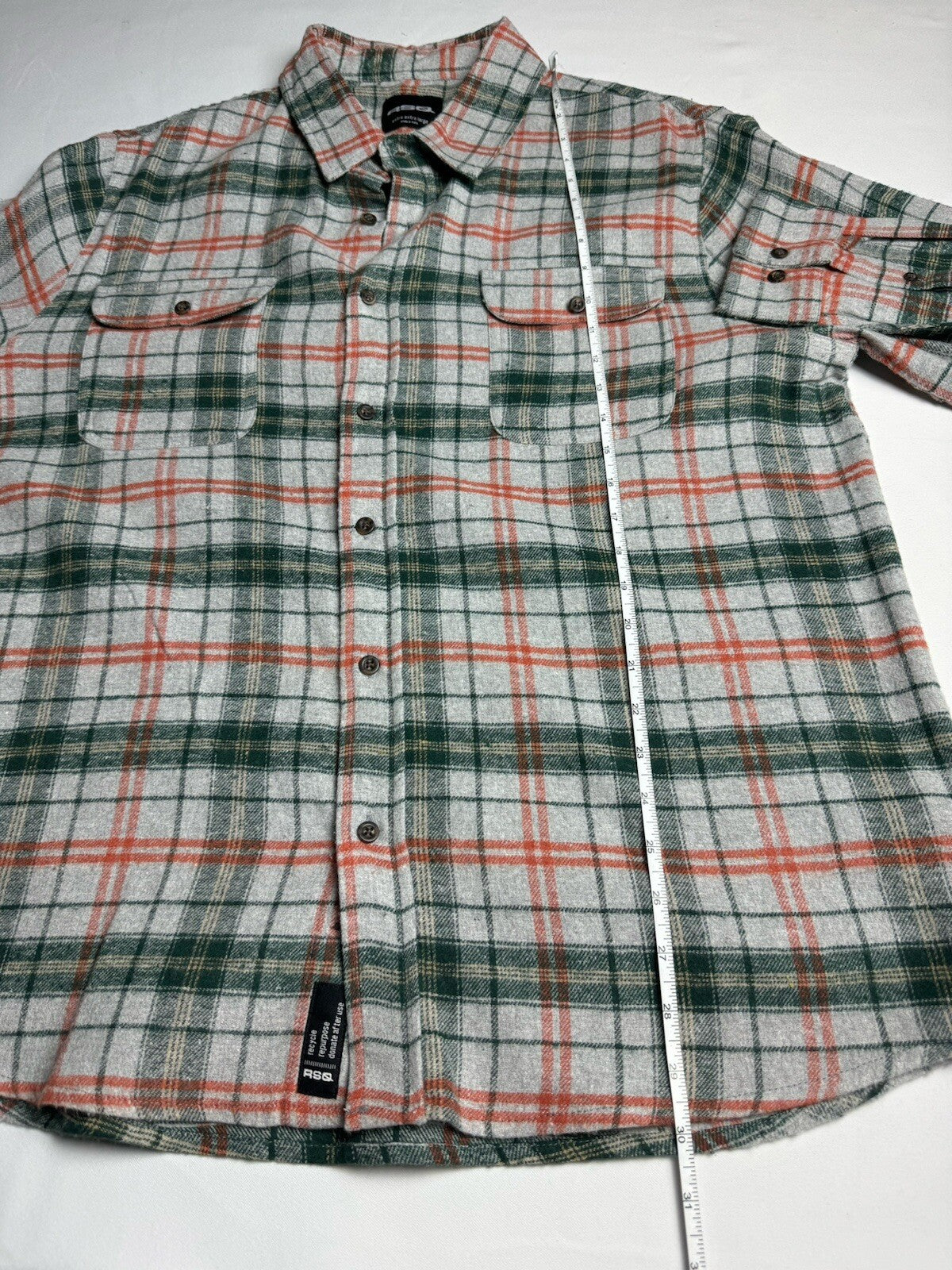 RSQ Women's Flannel Button-Up Shirt Sz XL.  (B.101)