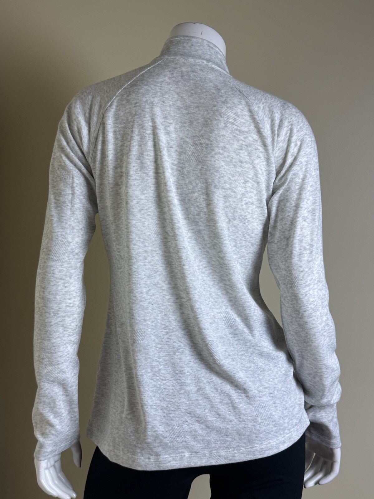 Heather Grey Women’s Golf Full Zip Cardigan Gray Sz M.  (B.122)