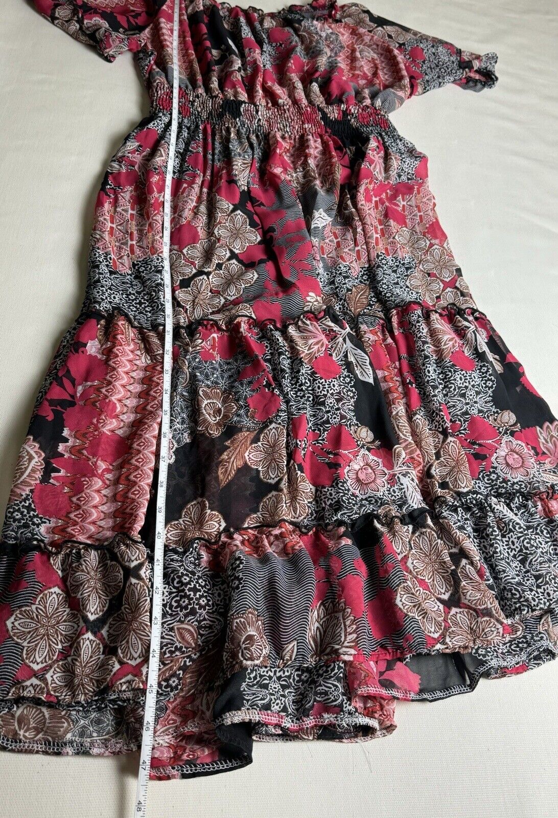 KATE AND LILY Womens Dress Floral Elastic Waist Size 20W