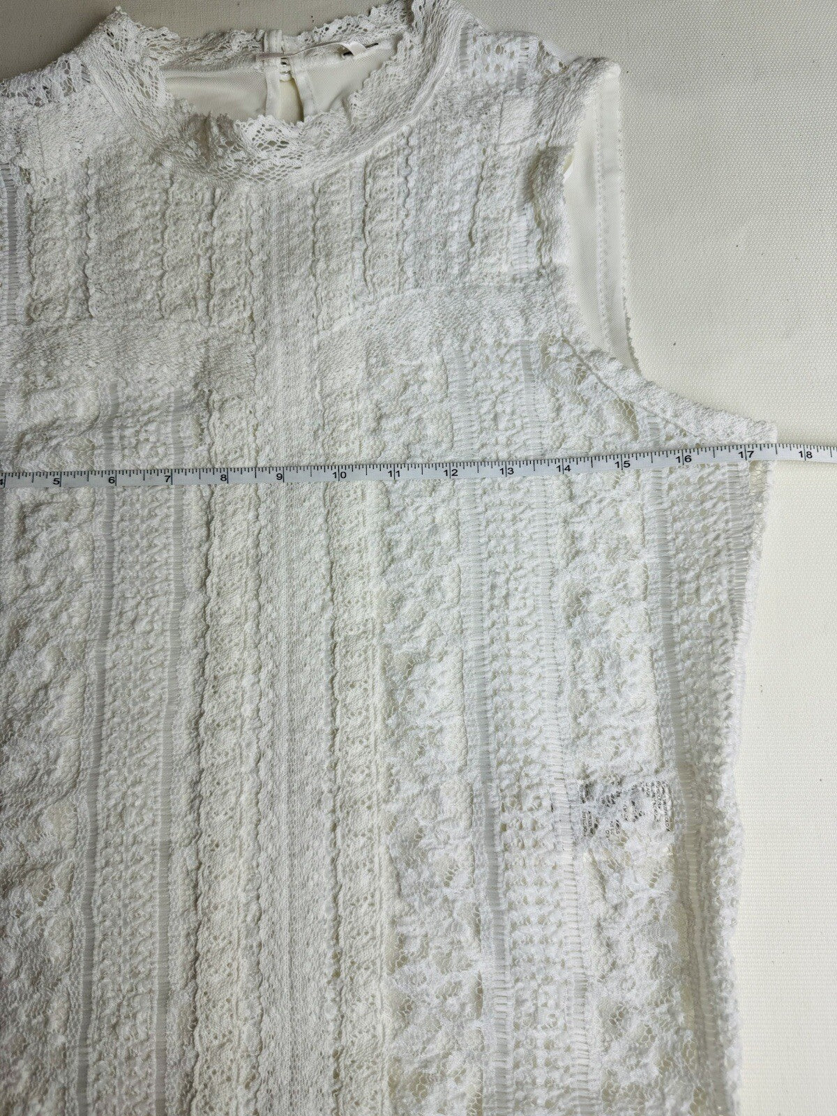 Free People Top Lace White Blouse Size S.  (64)