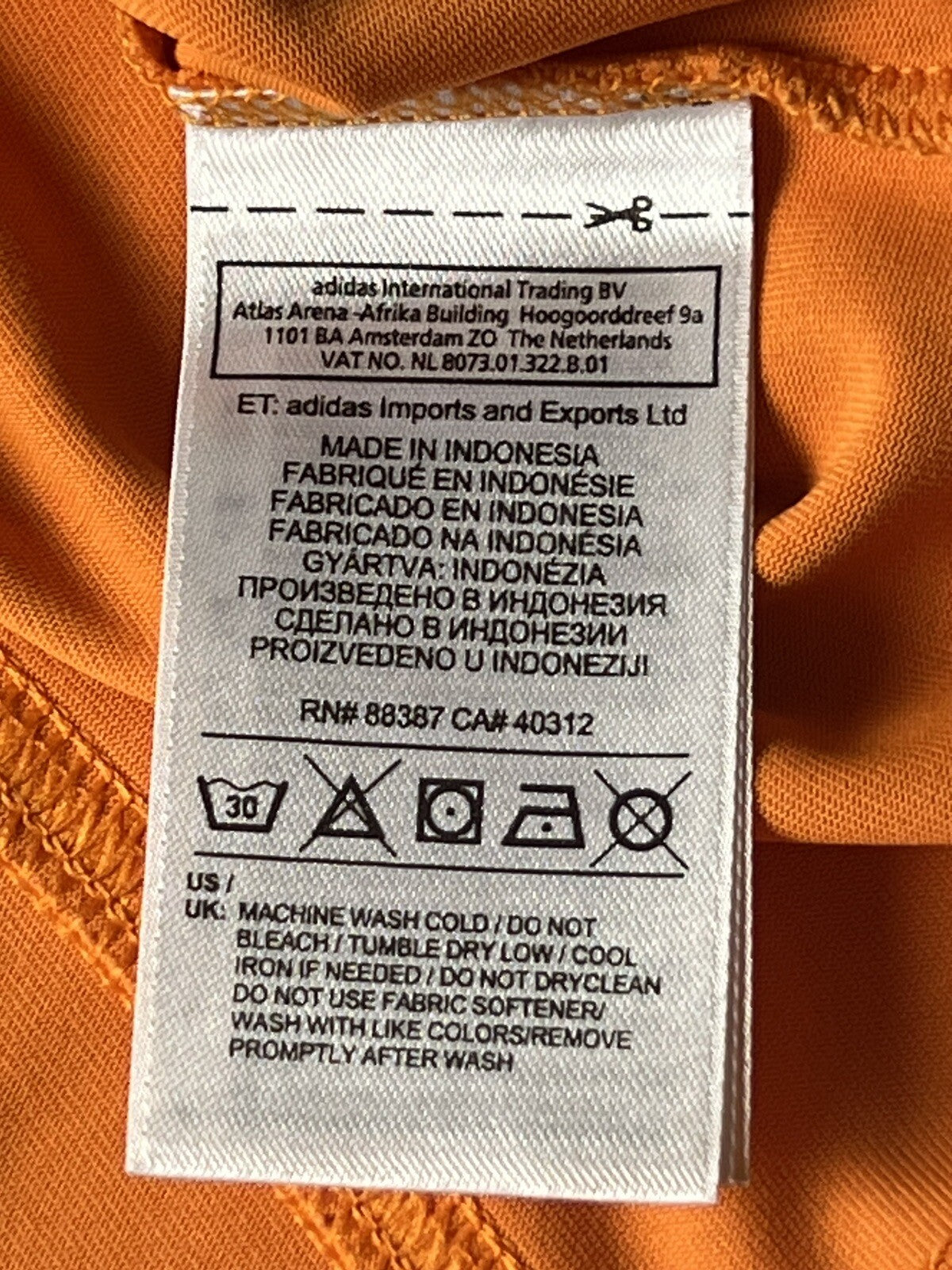 ADIDAS Women's Top Golf Polo Shirt Orange Sz XS (B.49)