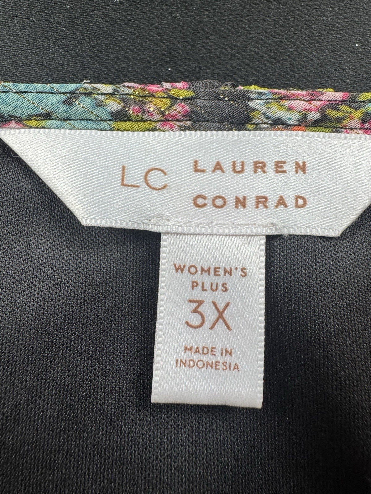 Lauren Conrad Floral Maxi Dress Tie Waist Sz 3X.  (B.169)