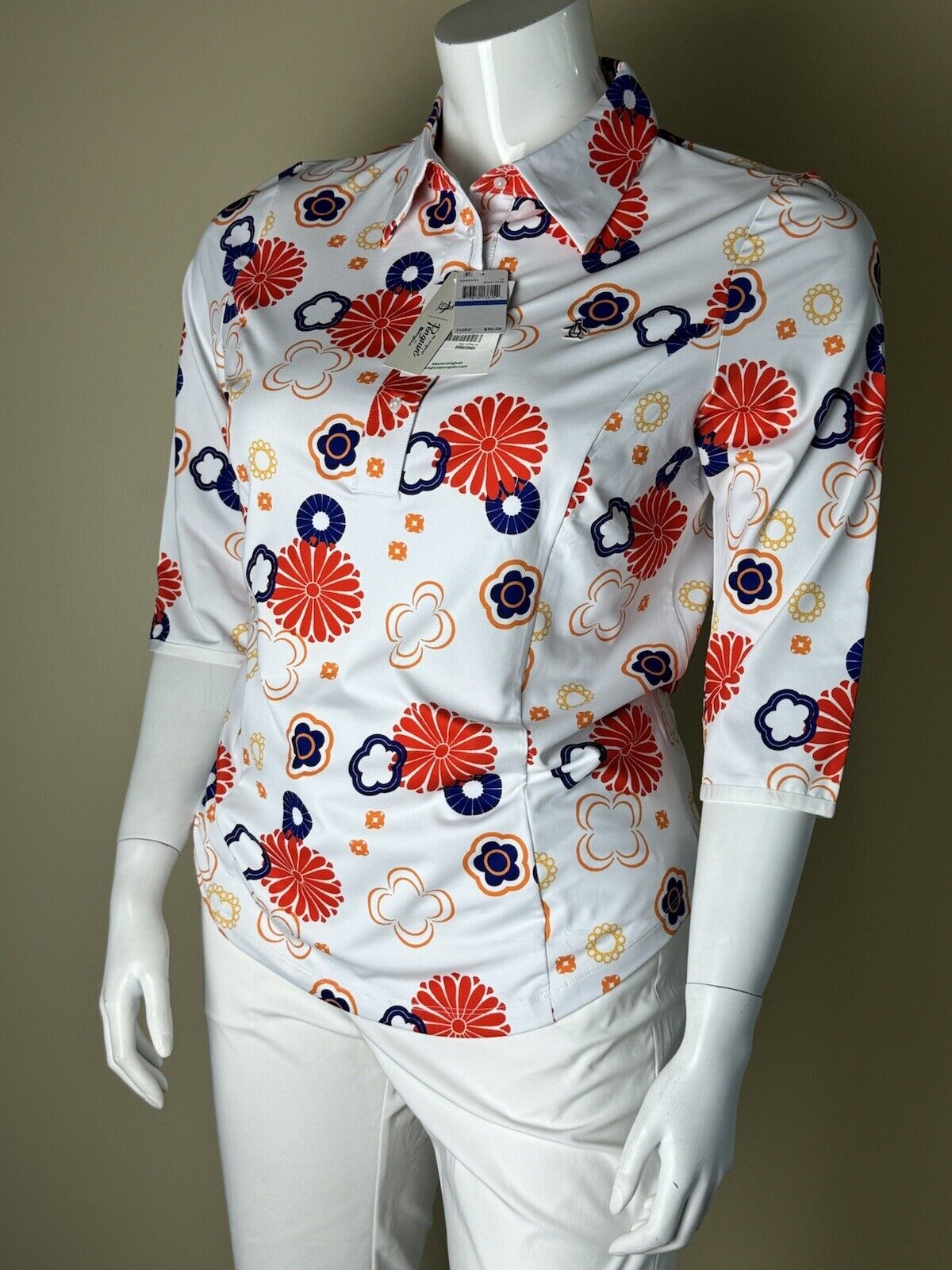 An Original Penguin By Munsingwear Women's Floral Blouse Size XL   (07)